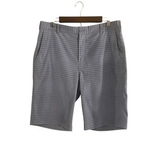 Nike Golf‎ Tour Performance Dri-FIT Shorts Mens 34 Gray Striped Lightweight